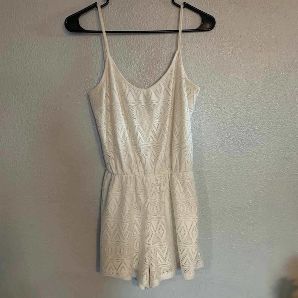 Cream Lace Romper size Medium